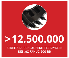 > 12.500.000 bereits durchlaufene testzyklen des mc fanuc 200 rd