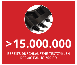 > 15.000.000 bereits durchlaufene testzyklen des mc fanuc 200 rd