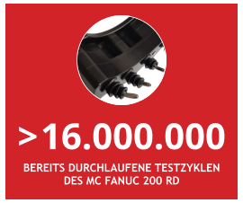 > 16.000.000 bereits durchlaufene testzyklen des mc fanuc 200 rd